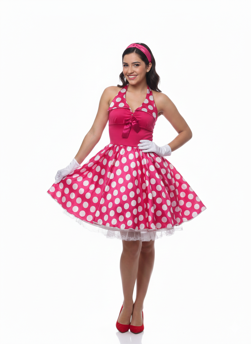 VESTIDO POÁ ROSA